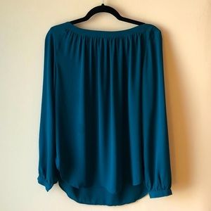 Loft flowy teal top